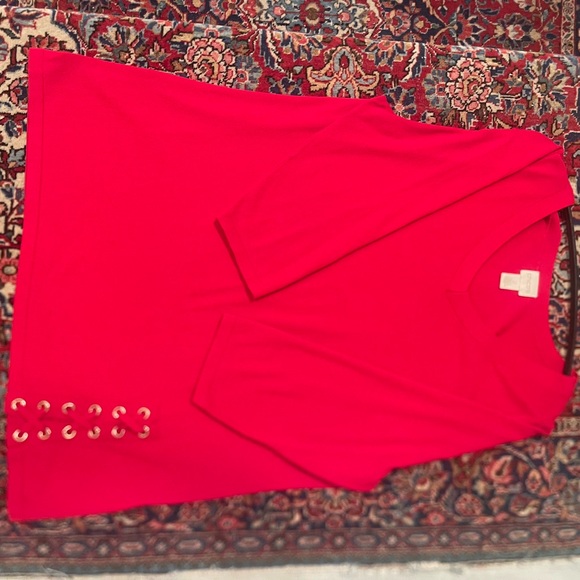 Chico's Sweaters - Chico's Red V-Neck Sweater